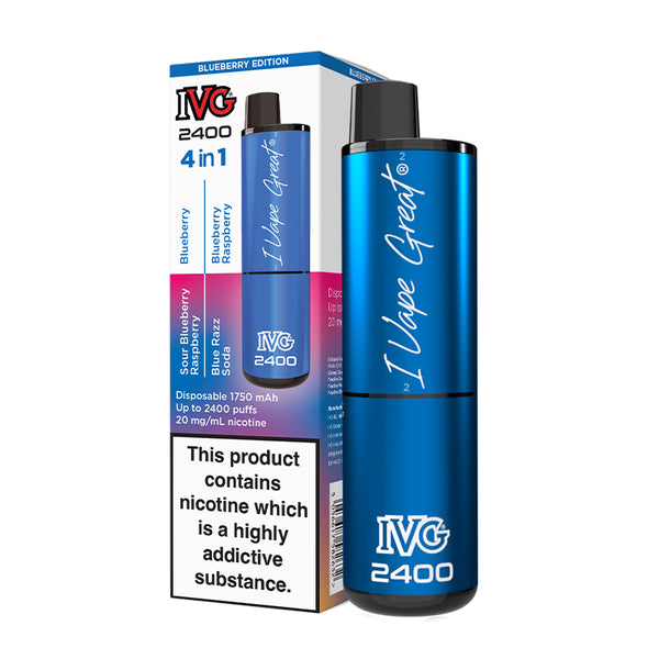 IVG 2400 - Multi Flavour Blueberry Edition Disposable Vape