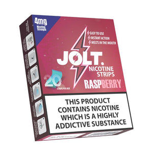 JOLT Nicotine Strips – Raspberry 20PK | Lincolnshire Vapours