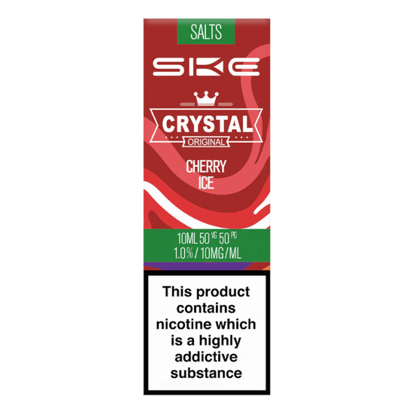 SKE Crystal - Cherry Ice Nic Salt 10ml SKE Crystal - Cherry Ice Nic Salt 10ml - 10mg | Free UK Delivery | Lincolnshire Vapours