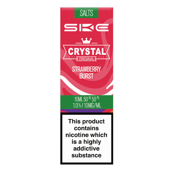 SKE Crystal - Strawberry Burst Nic Salt 10ml SKE Crystal - Strawberry Burst Nic Salt 10ml - 10mg | Free UK Delivery | Lincolnshire Vapours