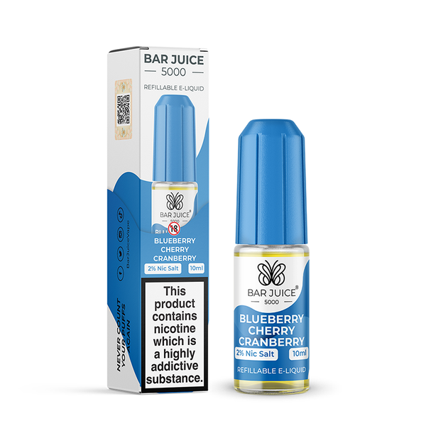 Bar Juice 5000 - Blueberry Cherry Cranberry Nic Salt 10ml Bar Juice 5000 - Blueberry Cherry Cranberry Nic Salt 10ml - undefined | Free UK Delivery | Lincolnshire Vapours