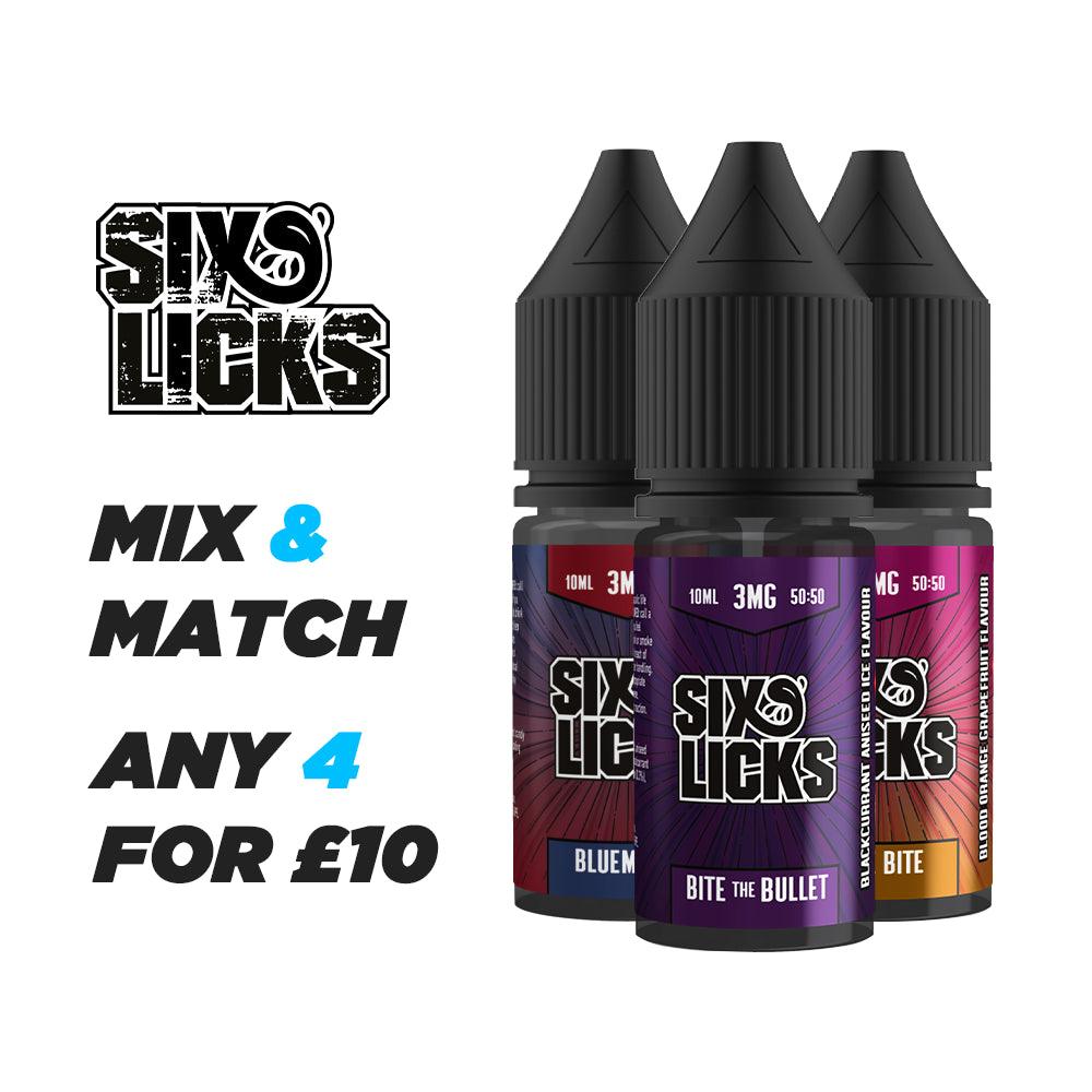 4 X 10ML FOR £10 - MIX & MATCH | Free UK Delivery | Lincolnshire Vapours