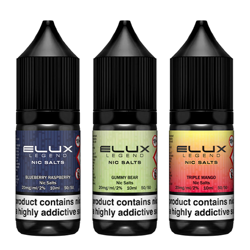 Elux Legend Nic Salts | Free UK Delivery | Lincolnshire Vapours