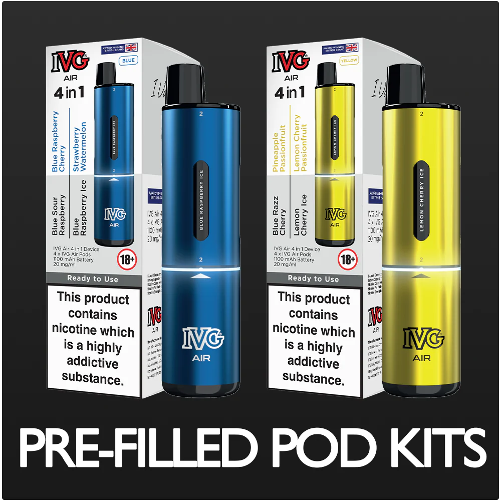 Pre-filled Pod Kits | Free UK Delivery | Lincolnshire Vapours