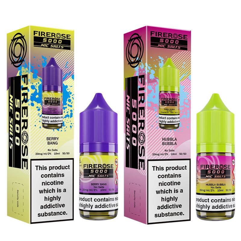 Firerose 5000 Nic Salts | Free UK Delivery | Lincolnshire Vapours