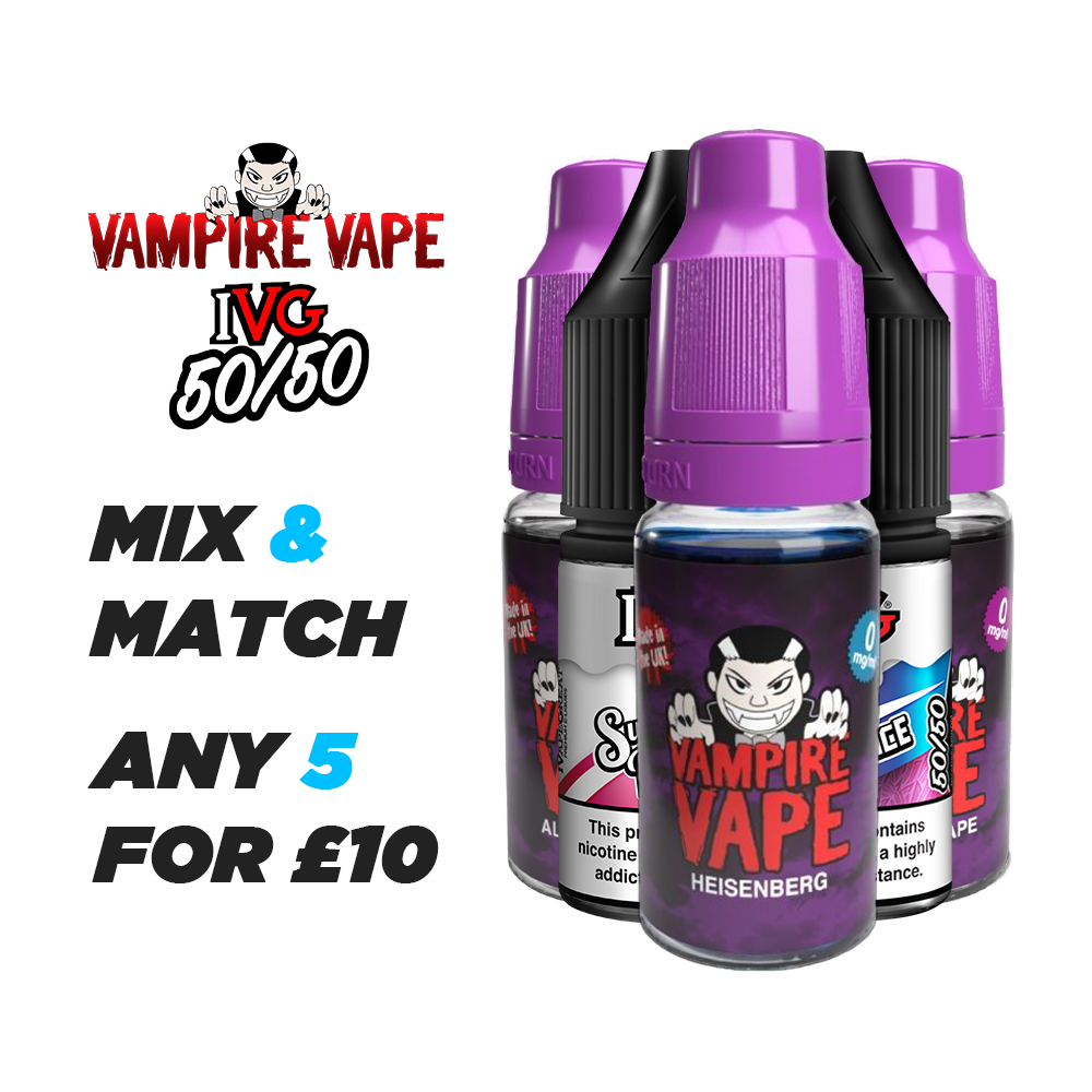 5 X 10ML FOR £10 - MIX & MATCH | Free UK Delivery | Lincolnshire Vapours