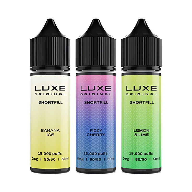 LUXE Original 50ml Shortfill E-Liquid | Free UK Delivery | Lincolnshire Vapours
