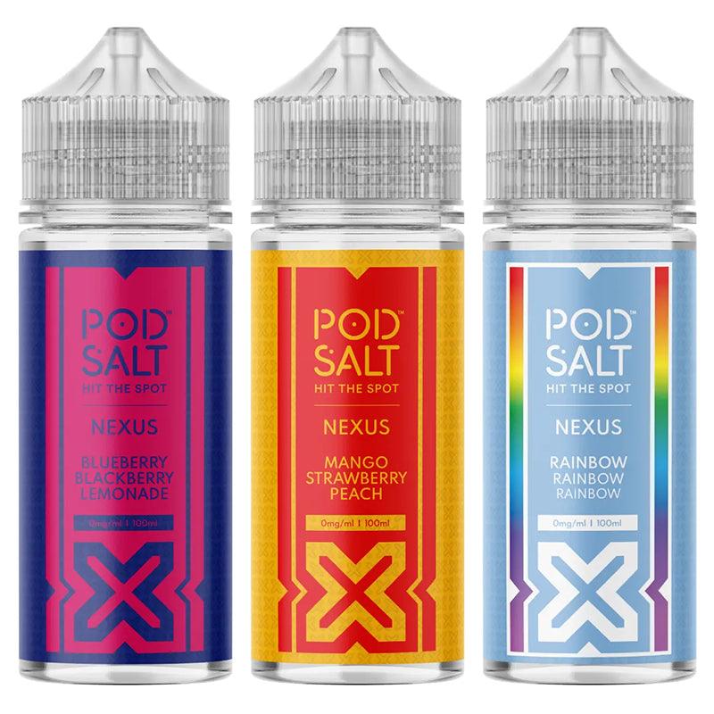 Pod Salt Nexus 100ml Shortfill | Free UK Delivery | Lincolnshire Vapours