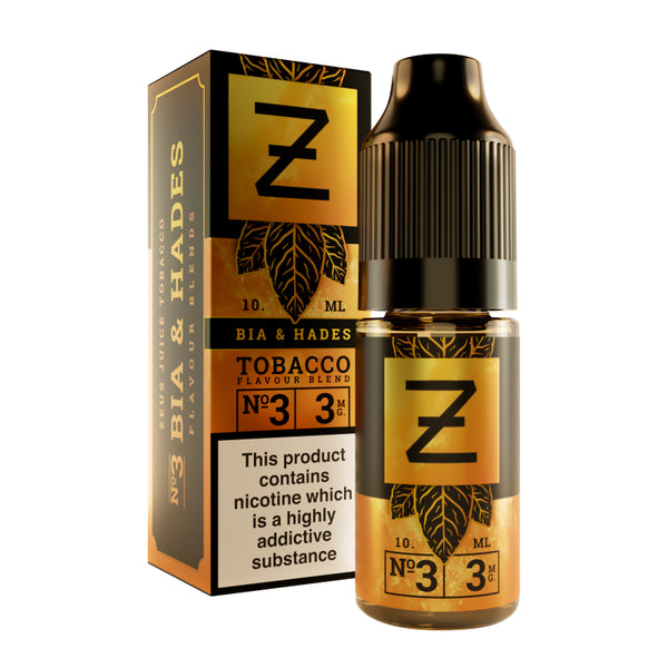 Zeus Juice - Bia & Hades Tobacco 10ml Zeus Juice - Bia & Hades Tobacco 10ml - undefined | Free UK Delivery | Lincolnshire Vapours
