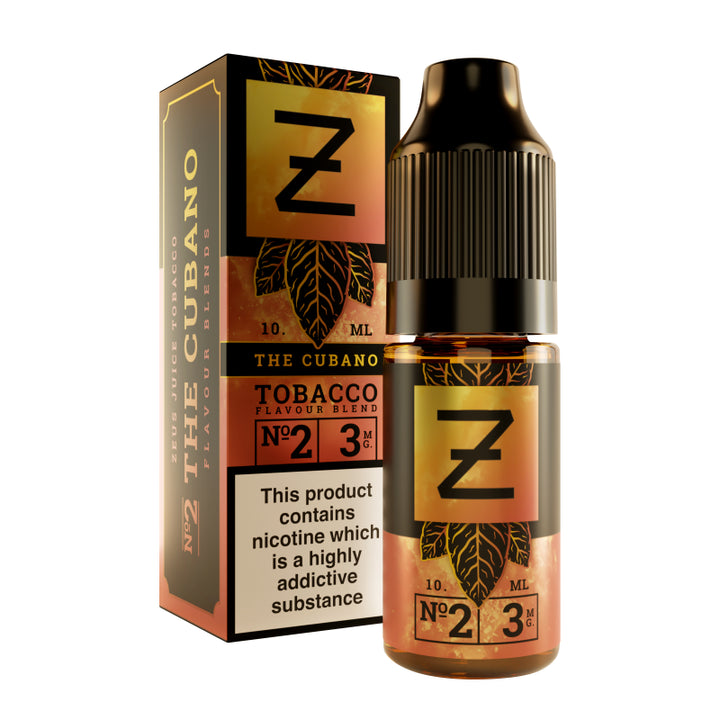 Zeus Juice - The Cubano Tobacco 10ml | Free UK Delivery | Lincolnshire Vapours