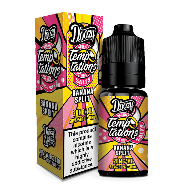 Doozy Temptations - Banana Split Nic Salt 10ml | Free UK Delivery | Lincolnshire Vapours