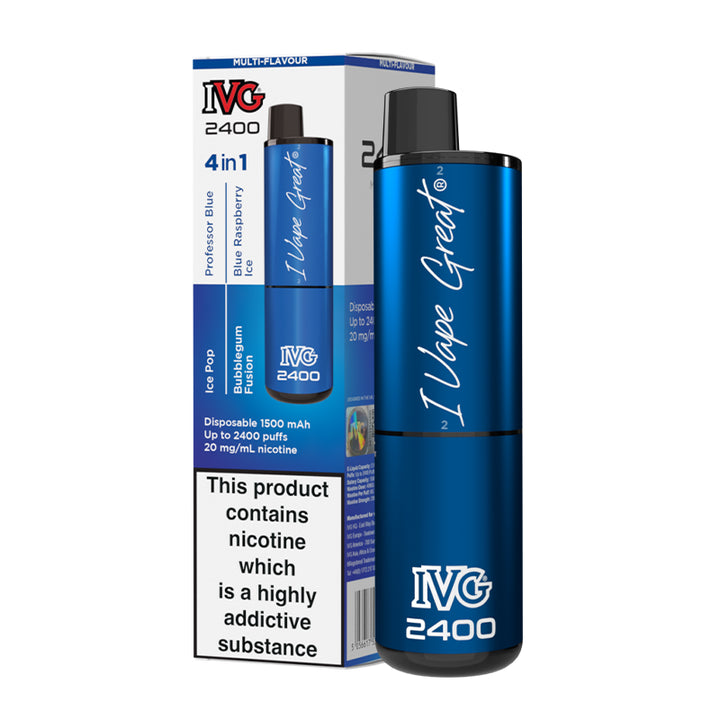 IVG 2400 - Multi Flavour Blue Edition Disposable Vape | Free UK Delivery | Lincolnshire Vapours