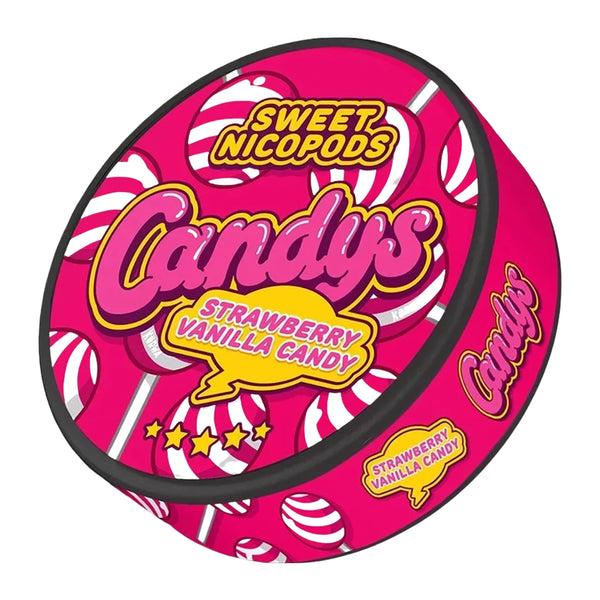 Candys 46.9mg Slim Nicotine Pouches - 20 Pouches - Strawberry Vanilla Candy