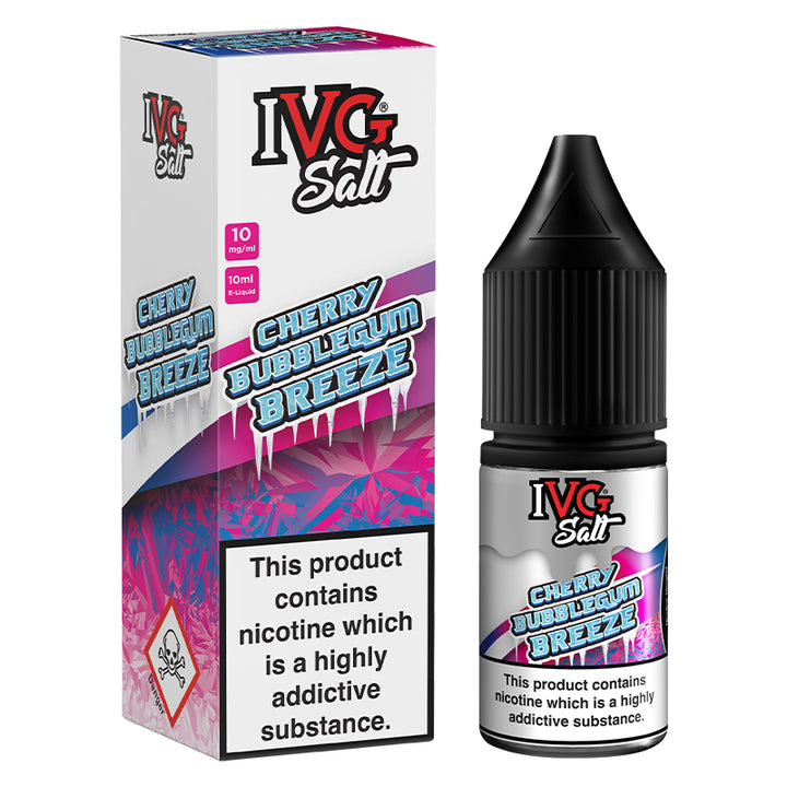 IVG Salt - Cherry Bubblegum Breeze 10ml | Free UK Delivery | Lincolnshire Vapours