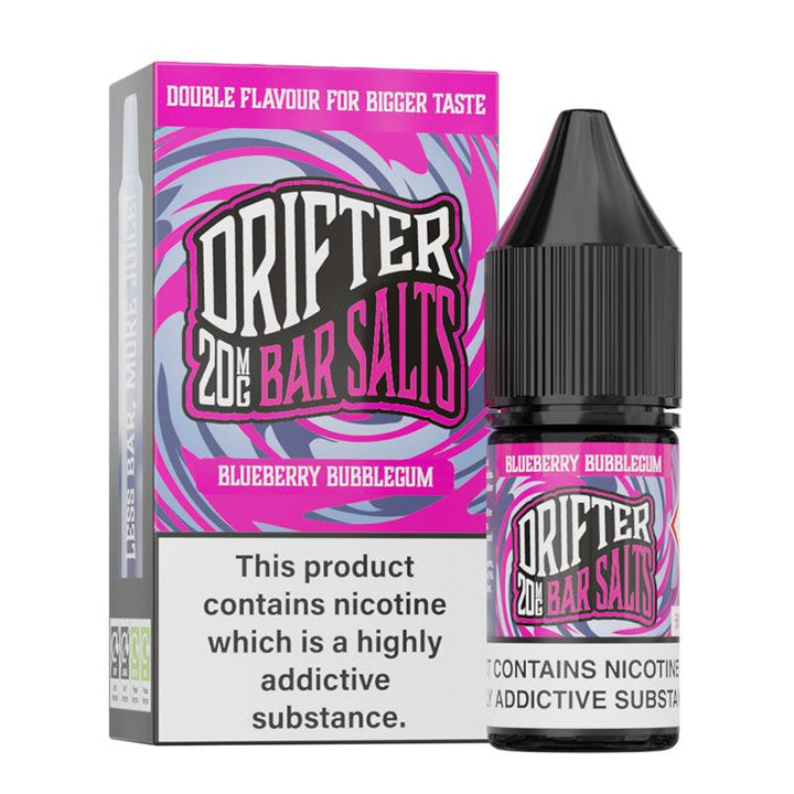 Drifter Bar Salts - Blueberry Bubblegum Nic Salt 10ml | Free UK Delivery | Lincolnshire Vapours