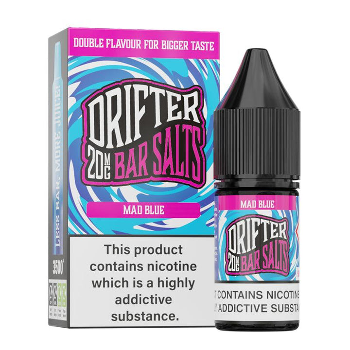 Drifter Bar Salts - Mad Blue Nic Salt 10ml | Free UK Delivery | Lincolnshire Vapours