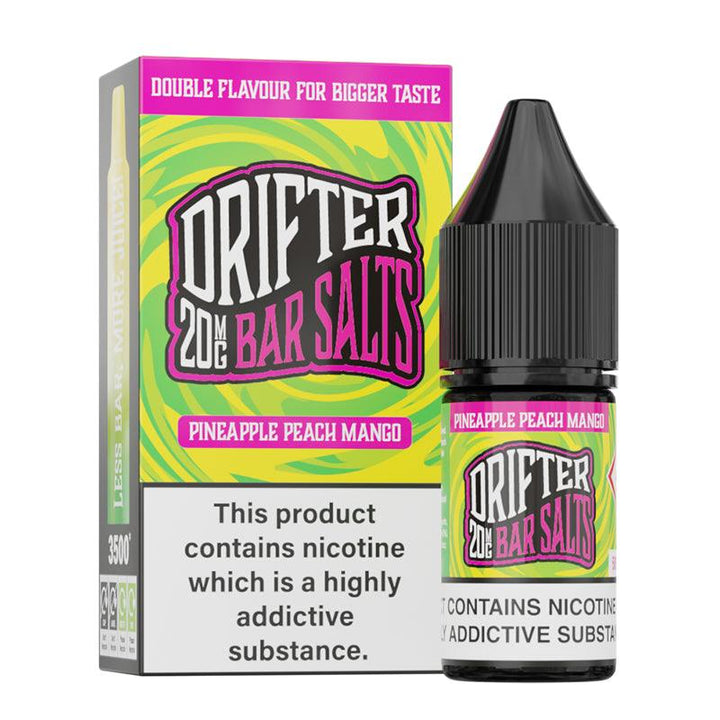 Drifter Bar Salts - Pineapple Peach Mango Nic Salt 10ml | Free UK Delivery | Lincolnshire Vapours