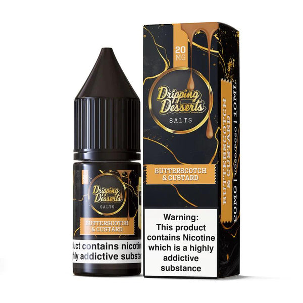 Dripping Desserts - Butterscotch & Custard Nic Salt 10ml Dripping Desserts - Butterscotch & Custard Nic Salt 10ml - 10mg | Free UK Delivery | Lincolnshire Vapours