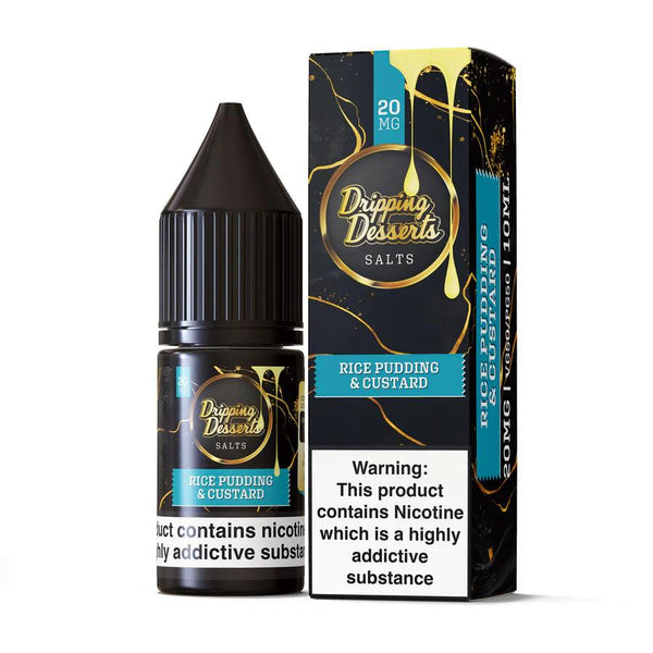 Dripping Desserts - Rice Pudding & Custard Nic Salt 10ml Dripping Desserts - Rice Pudding & Custard Nic Salt 10ml - 10mg | Free UK Delivery | Lincolnshire Vapours