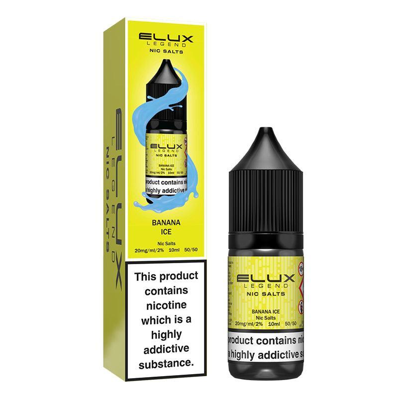Elux Legend Nic Salts - Banana Ice 10ml | Lincolnshire Vapours