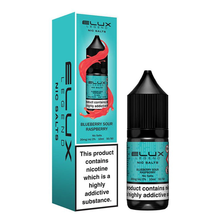 Elux Legend Nic Salts - Blueberry Sour Raspberry 10ml | Free UK Delivery | Lincolnshire Vapours