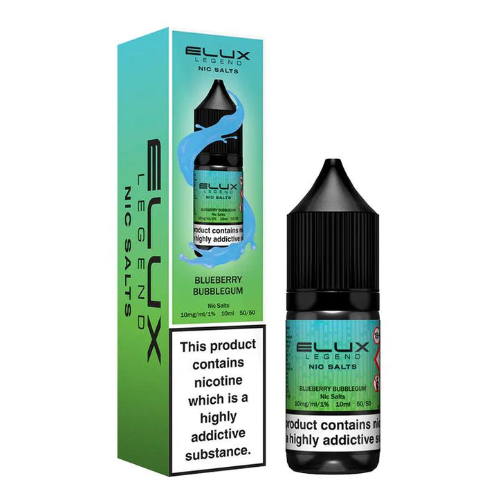 Elux Legend Nic Salts - Blueberry Bubblegum 10ml Elux Legend Nic Salts - Blueberry Bubblegum 10ml - 10mg | Free UK Delivery | Lincolnshire Vapours