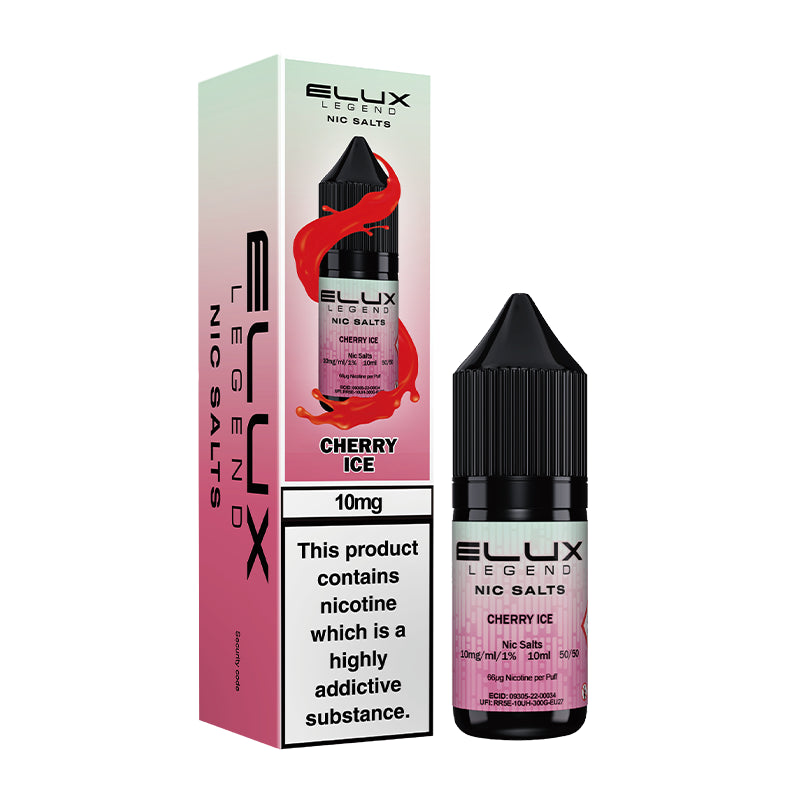Elux Legend Nic Salts - Cherry Ice 10ml | Lincolnshire Vapours