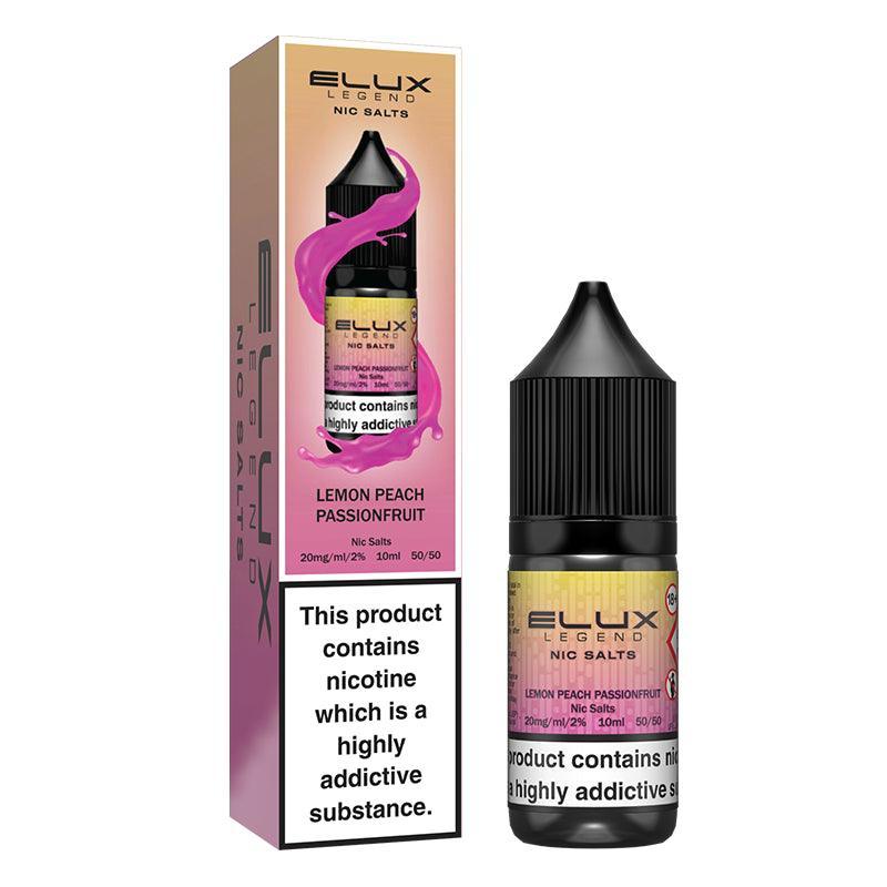 Elux Legend Nic Salts - Lemon Peach Passionfruit 10ml | Lincolnshire Vapours