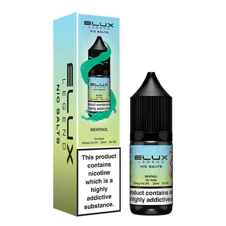 Elux Legend Nic Salts - Menthol 10ml | Free UK Delivery | Lincolnshire Vapours