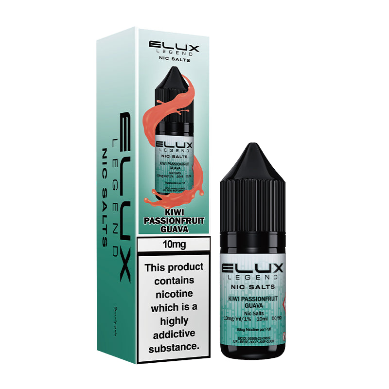 Elux Legend Nic Salts - Kiwi Passionfruit Guava 10ml | Lincolnshire Vapours