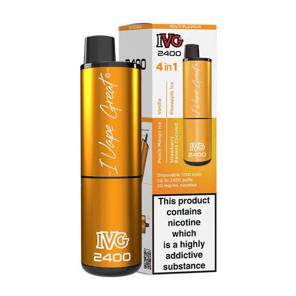 IVG 2400 - Multi Flavour Exotic Edition Disposable Vape | Free UK Delivery | Lincolnshire Vapours