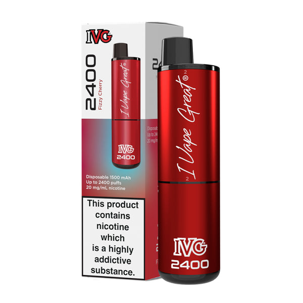 IVG 2400 - Fizzy Cherry Disposable Vape IVG 2400 - Fizzy Cherry Disposable Vape - undefined | Free UK Delivery | Lincolnshire Vapours