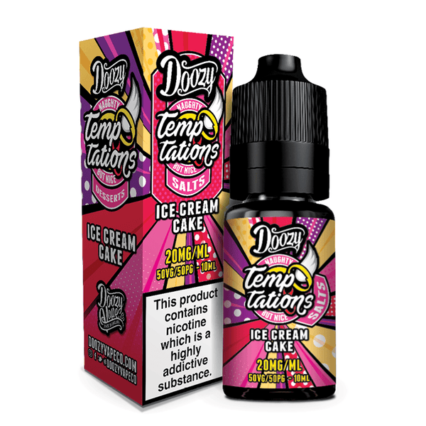 Doozy Temptations - Ice Cream Cake Nic Salt 10ml | Free UK Delivery | Lincolnshire Vapours