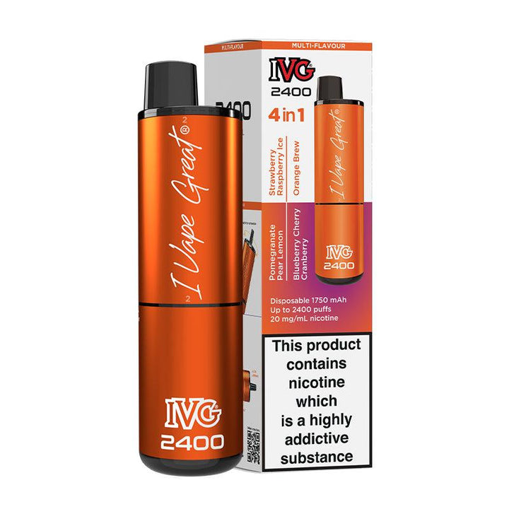 IVG 2400 - Multi Flavour Juicy Edition Disposable Vape | Free UK Delivery | Lincolnshire Vapours