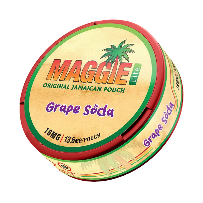 Maggie Lite 16mg Nicotine Pouches - Grape Soda - 20PK | Lincolnshire Vapours