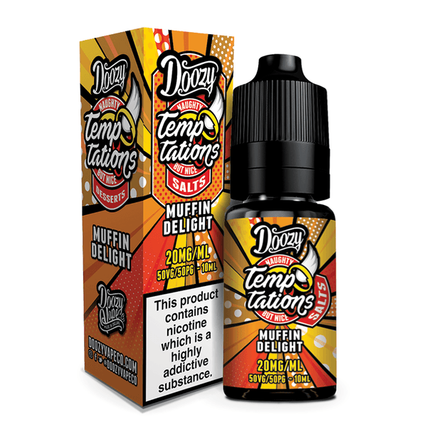 Doozy Temptations - Muffin Delight Nic Salt 10ml Doozy Temptations - Muffin Delight Nic Salt 10ml - 10mg | Free UK Delivery | Lincolnshire Vapours