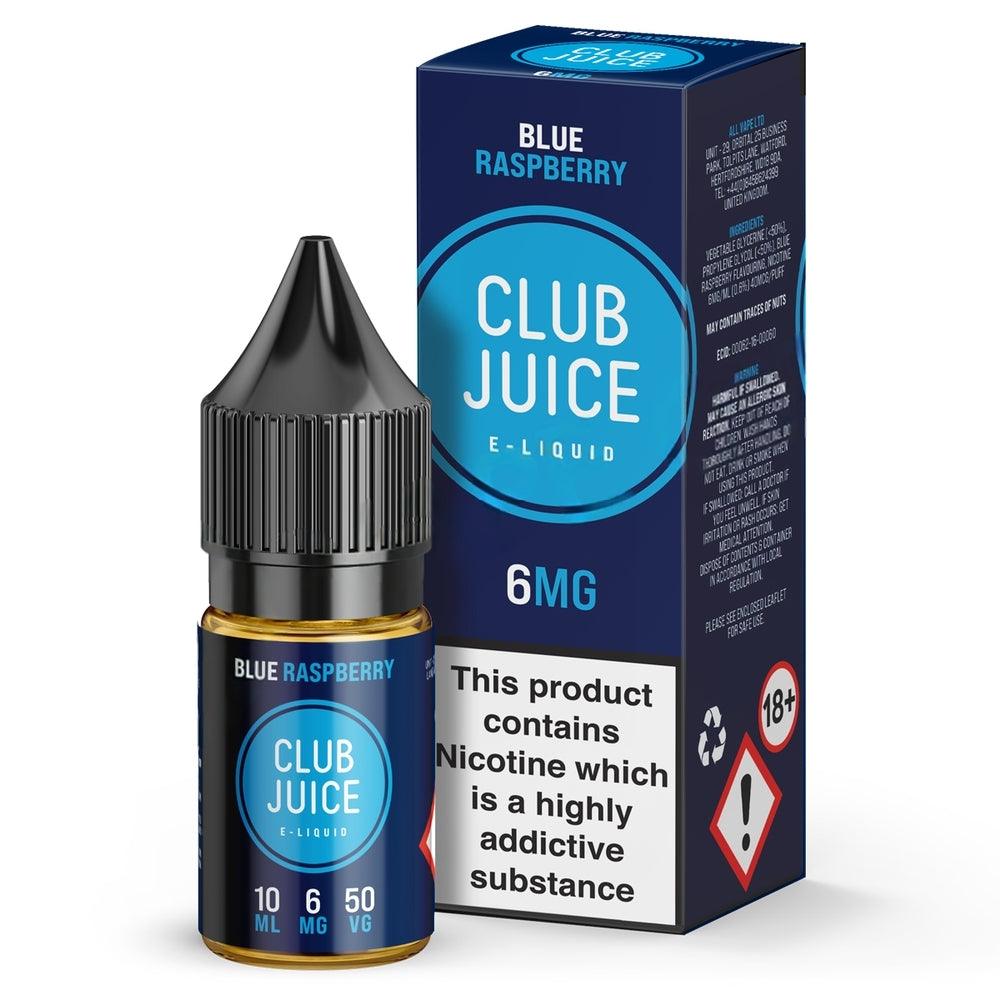 Club Juice 50/50 - Blue Raspberry 10ml | Lincolnshire Vapours