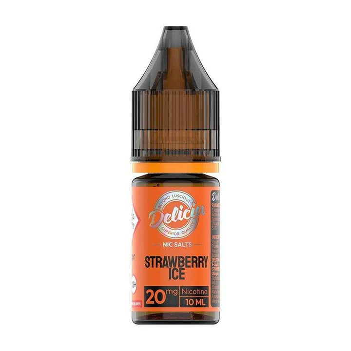 Deliciu - Strawberry Ice Nic Salt 10ml | Free UK Delivery | Lincolnshire Vapours