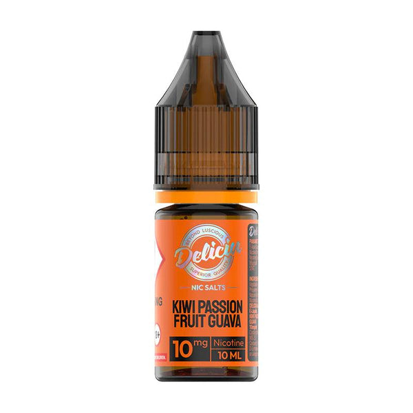 Deliciu - Kiwi Passion Fruit Guava Nic Salt 10ml | Free UK Delivery | Lincolnshire Vapours