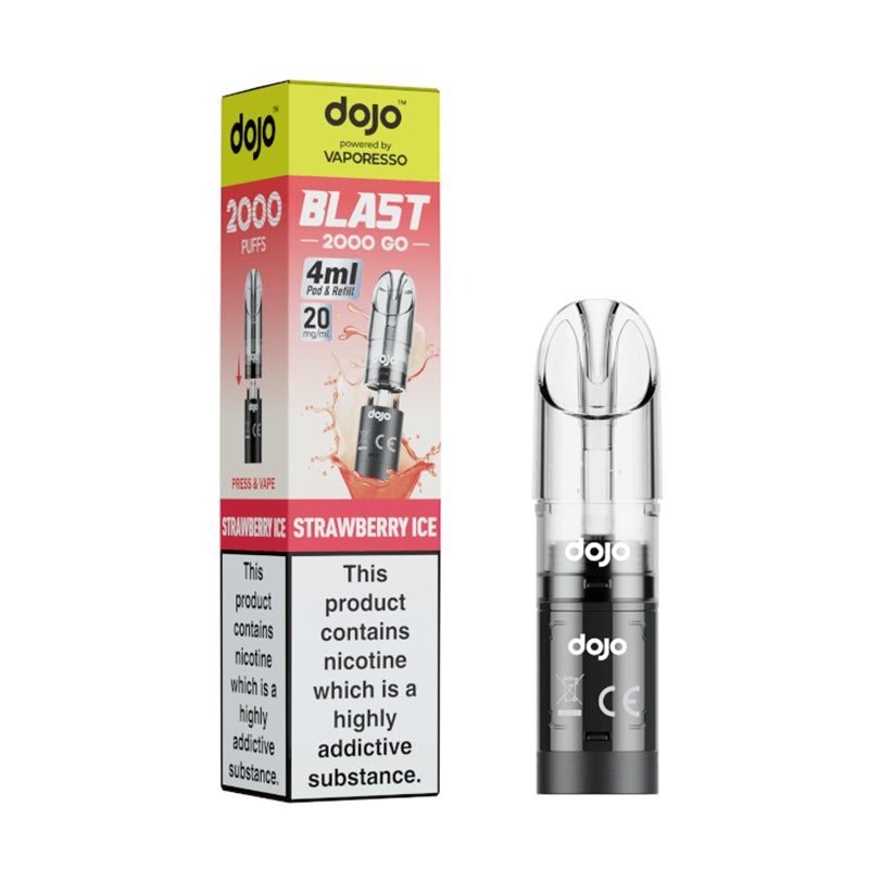 Vaporesso Dojo Blast 2000 Prefilled Transparent Pod & Refill | Lincolnshire Vapours