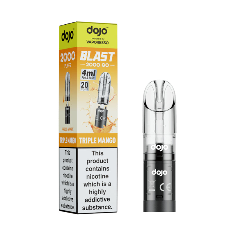 Vaporesso Dojo Blast 2000 Prefilled Transparent Pod & Refill | Lincolnshire Vapours