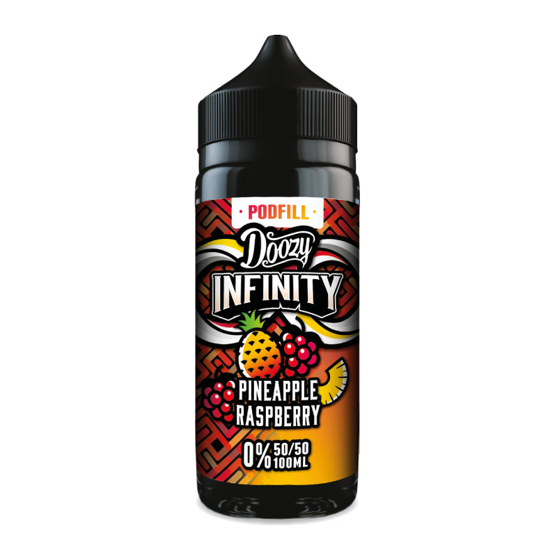 Doozy Infinity Pod Fill 50/50 - Pineapple Raspberry 100ml Shortfill