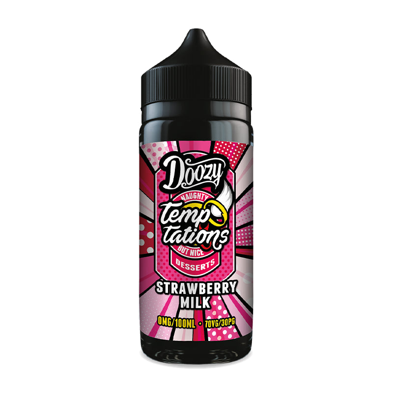 Doozy Temptations - Strawberry Milk 100ml Shortfill | Lincolnshire Vapours