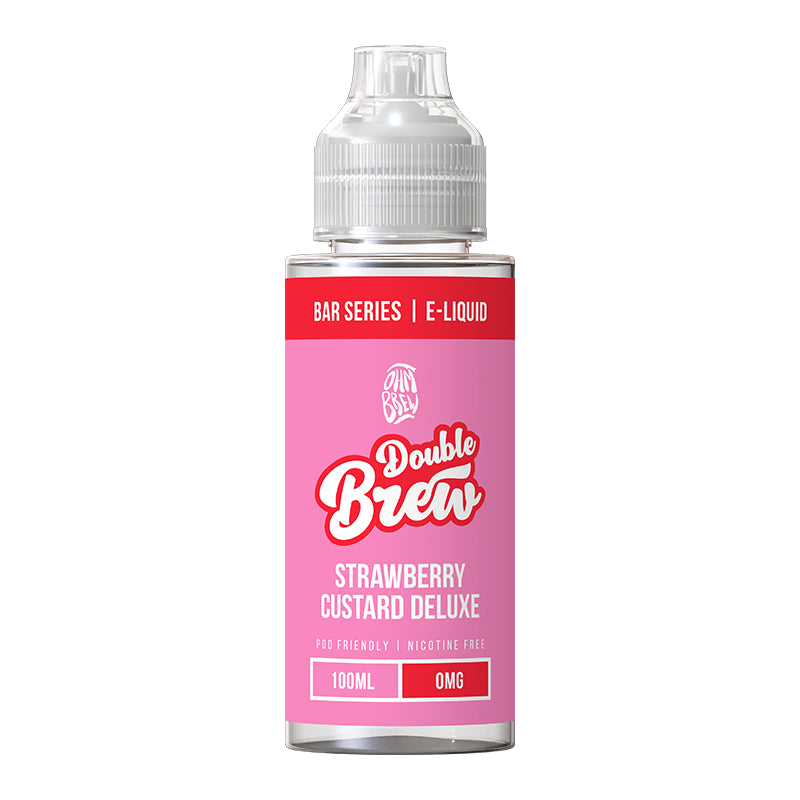 Double Brew Bar Series - Strawberry Custard Duluxe 100ml Shortfill