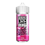 Double Drip - Strawberry Raspberry Cherry Ice 100ml Shortfill | Lincolnshire Vapours