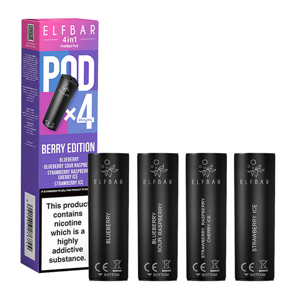 Elf Bar 4 in 1 - Berry Edition Prefilled Pods (4 Pack)