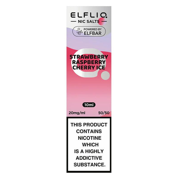 Elf Bar ElfLiq Salts - Strawberry Raspberry Cherry Ice 10ml | Free UK Delivery | Lincolnshire Vapours