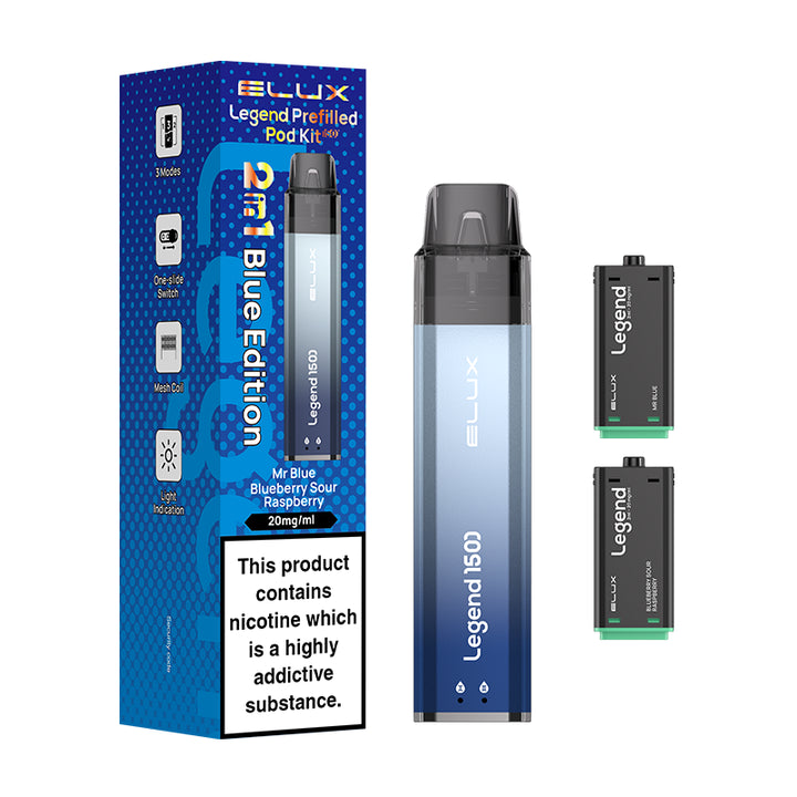 Elux Legend 1500 2-in-1 Prefilled Pod Kit | Lincolnshire Vapours