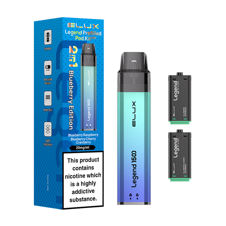 Elux Legend 1500 2-in-1 Prefilled Pod Kit | Lincolnshire Vapours