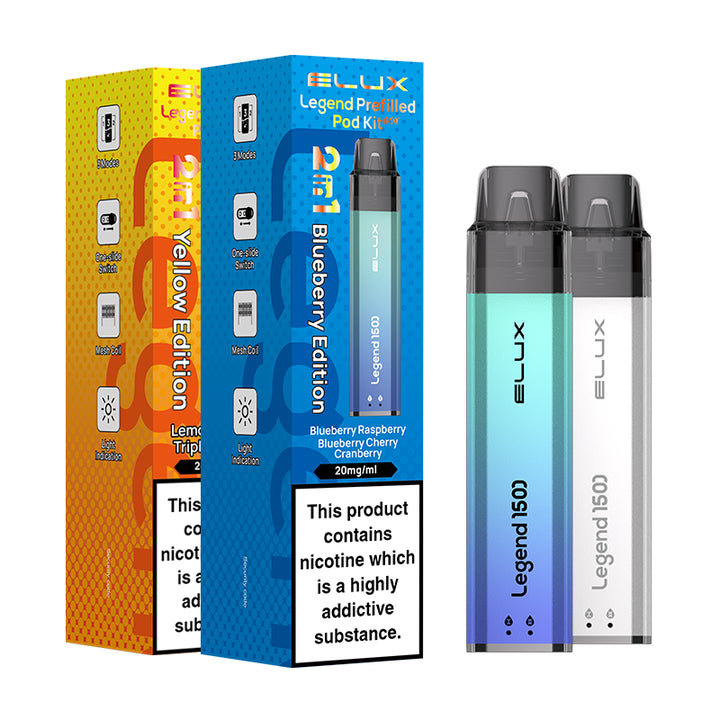 Elux Legend 1500 2-in-1 Prefilled Pod Kit | Lincolnshire Vapours